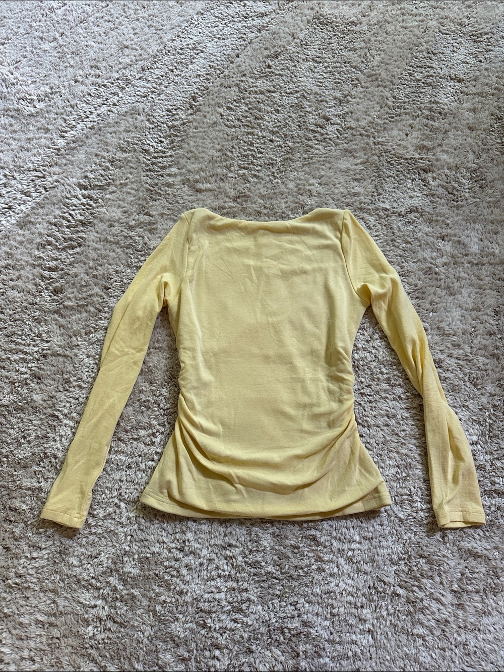 OGL Pale Yellow Long-Sleeve Lightweight Top